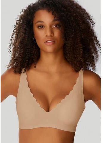 Sloggi Bralette bh Zero Feel Wavy met leuke boogranden