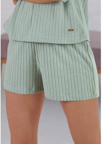 s.Oliver RED LABEL Beachwear Relaxshorts van duurzaam ribbreisel