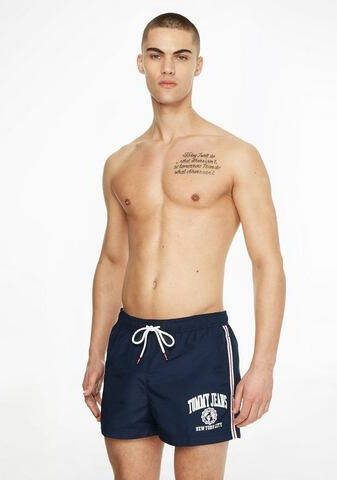 Tommy Hilfiger Zwemshorts met steekzakken en logoprint