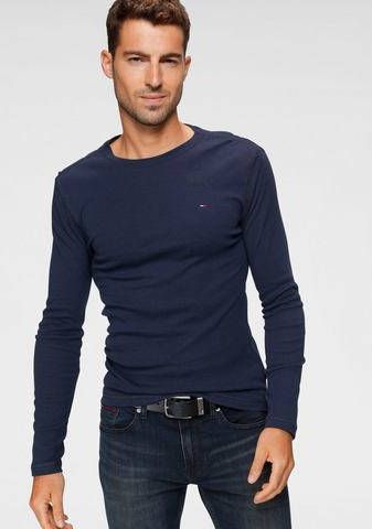 TOMMY JEANS Shirt met lange mouwen TJM ORIGINAL RIB LONGSLEEVE TEE