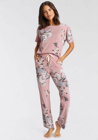 Triumph Pyjamaset van biologisch katoen met bloemenprint