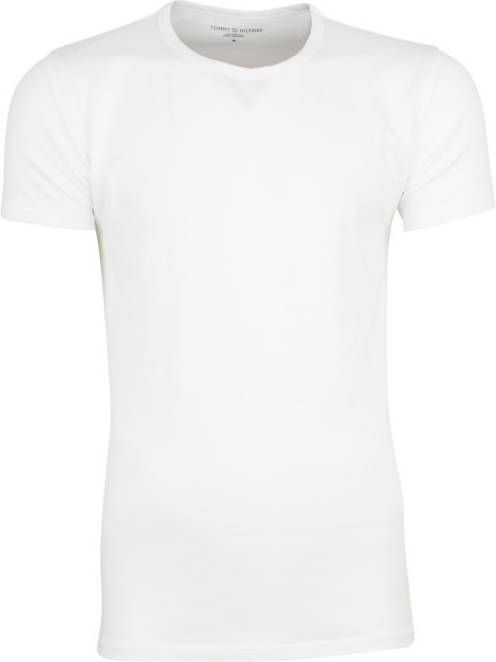 Shirt met ronde hals STRETCH CN TEE SS 3PACK met tommy hilfiger merklabel in de zijnaad(set, 3 delig, Set van 3 )