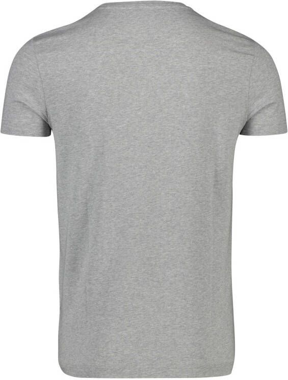 Tommy Hilfiger gemêleerd slim fit T shirt grijs melange