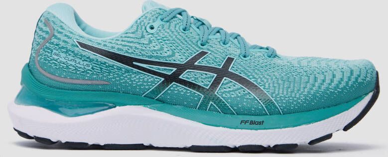 Asics gel cumulus 24 hardloopschoenen turquoise/groen dames