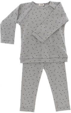 Snoozebaby Pyjama Milky Rust Junior Katoen Taupe 2 delig Mt 74/80