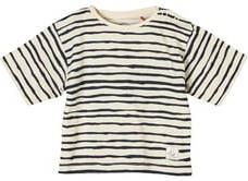 s.Oliver baby gestreept T shirt ecru/donkerblauw
