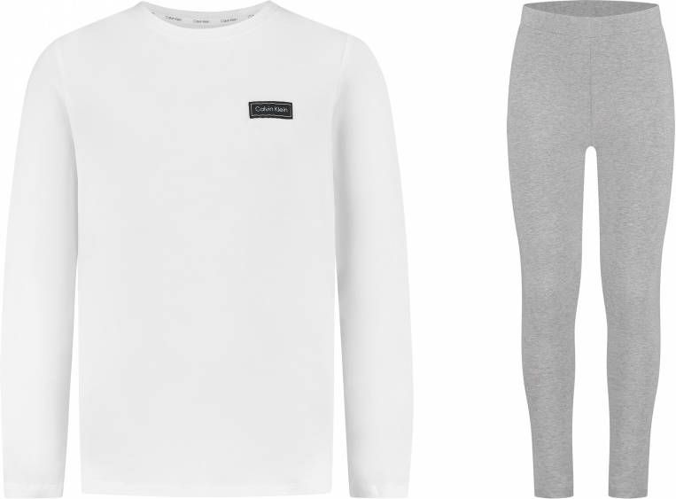 Calvin Klein Pyjama met ribboorden bij de hals(2 delig )