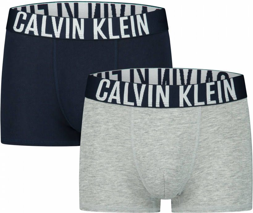 Calvin Klein boxershort set van 2 donkerblauw/grijs