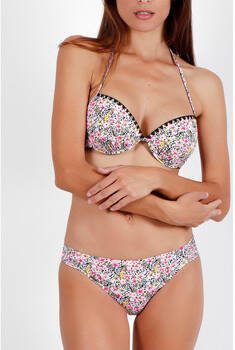 Admas Bikini 2 delig push up bikinisetje Skin Pink FLowers