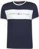 Shirt met ronde hals CN SS TEE LOGO FLAG met tommy hilfiger logo opschrift in colourblocking dessin online kopen