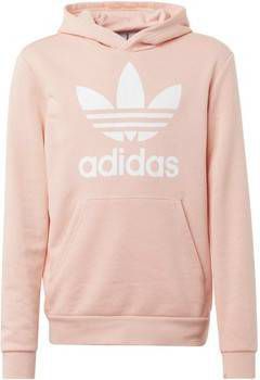 Adidas Originals Girls' Trefoil Overhead Hoodie Dames Roze Kind Adidas Originals Girls' Trefoil Overhead Hoodie Dames Roze Kind