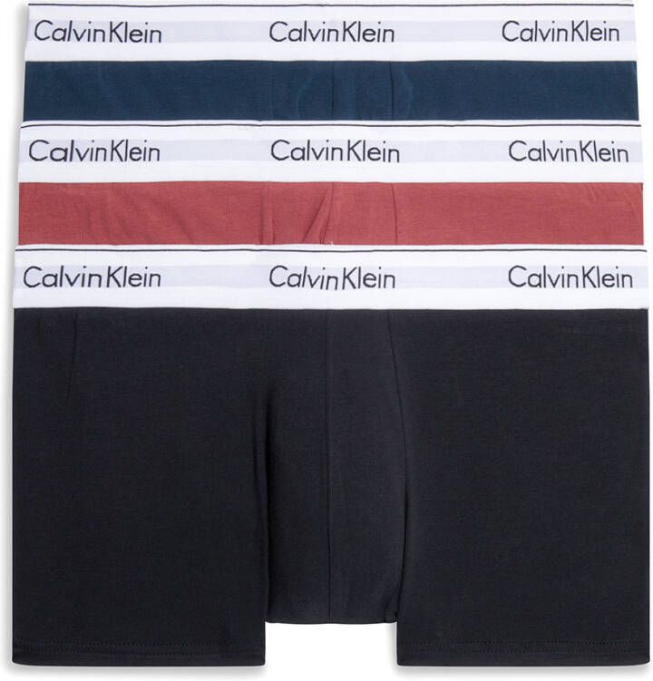 Calvin Klein Boxershorts Trunk 3 Pack navy