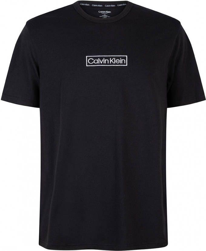 Calvin Klein T shirt met logoborduursel op borsthoogte