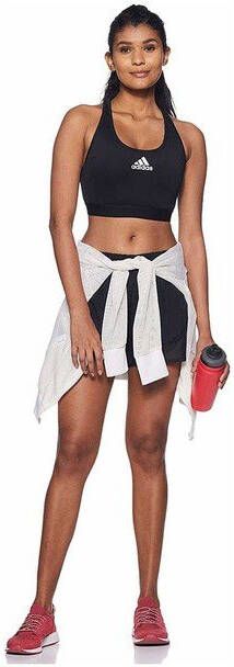 adidas Performance level 3 sportbh zwart