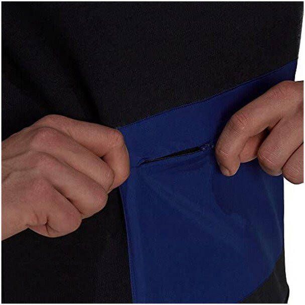 Adidas Essentials Fleece Hoodie Black/Victory Blue Heren