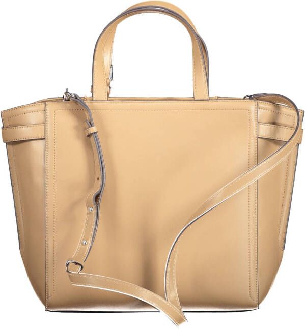 Calvin Klein minimal hardware tote , Beige, Dames