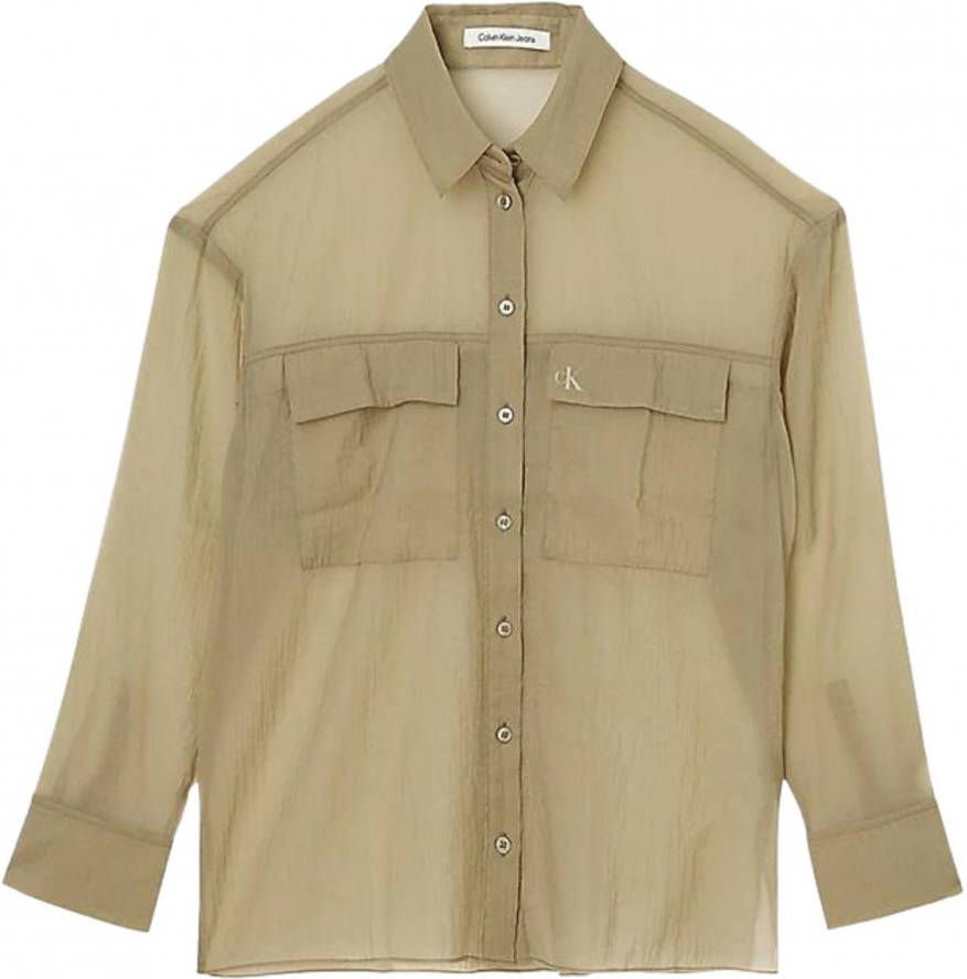 Calvin Klein Longsleeve shirts Bruin Dames