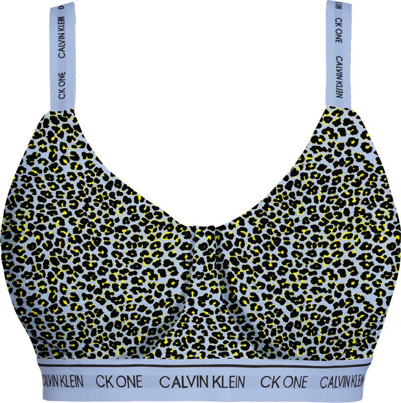 Calvin Klein UNDERWEAR bralette met panterprint paars