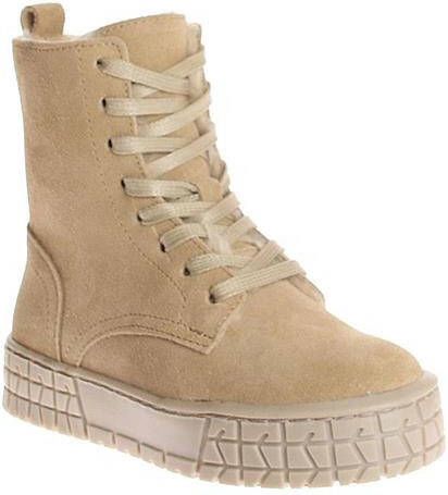 Hip H2539 suède veterboots beige
