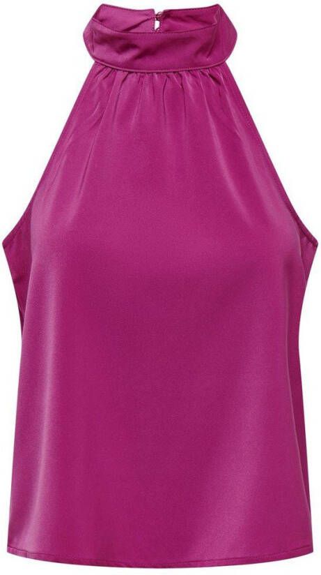 Jacqueline de Yong Haltertop effen gekleurd