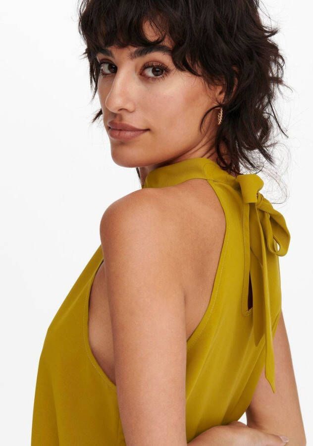 Jacqueline de Yong Haltertop effen gekleurde