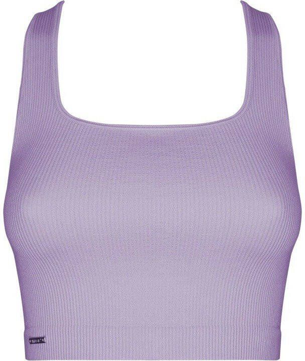 magic bodyfashion dames crop tanktop lila