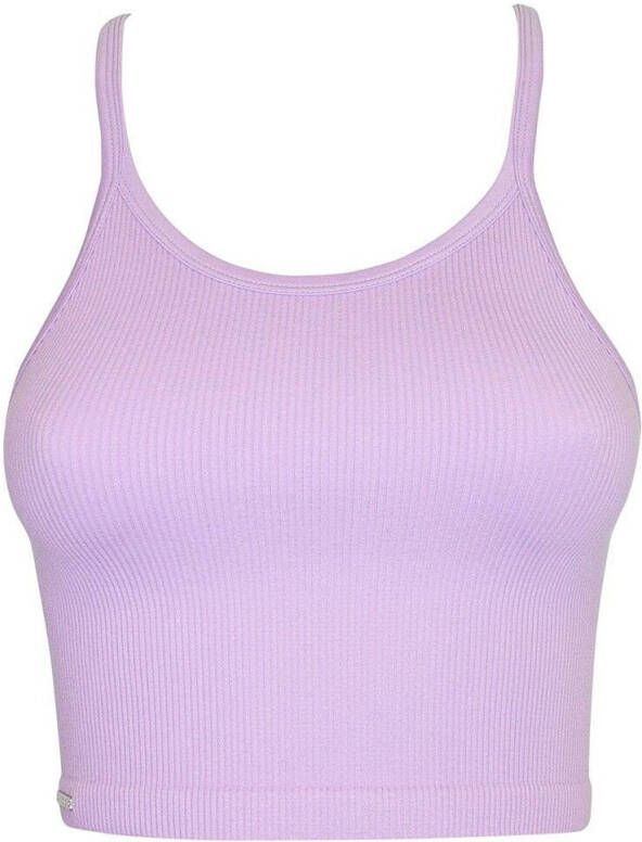 magic bodyfashion dames crop top lila