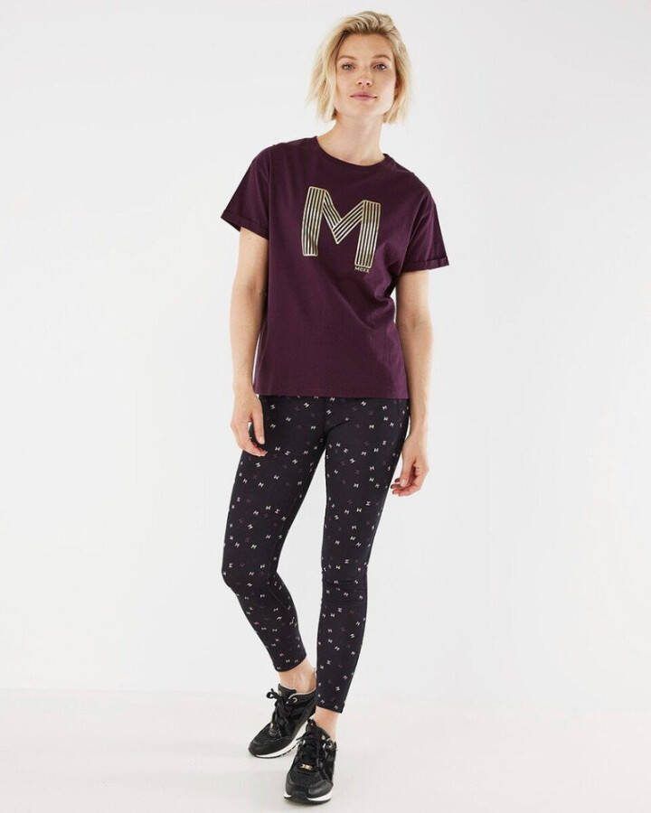 Mexx dames t shirt crewneck donker