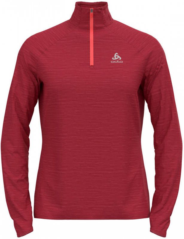 Odlo Millennium Element Half zip Tussenlaagtop Dames Donkerrood