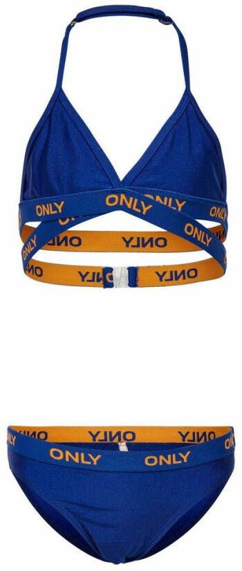 Only ! Meisjes Bikini -- Blauw Polyester/polyamide