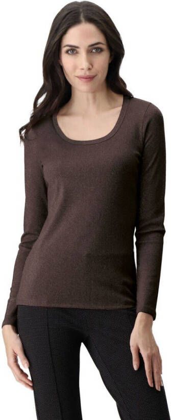 Oroblu Tops Pull On Tops Aster T Shirt Long Sleeve Bruin
