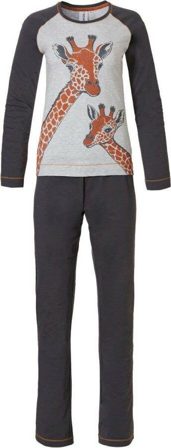 Rebelle Trendy dames pyjama met lange mouwen 'trendy gilly giraffe'