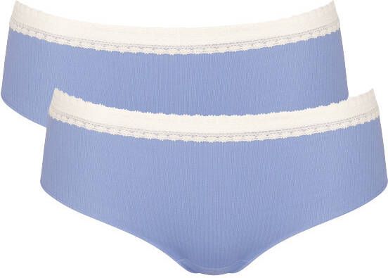 Sloggi dames go 2 pack ribbed hipster