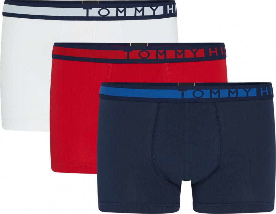 Tommy Hilfiger Boxershort trunk 3pack navy/red/white(um0um01234 0xy )