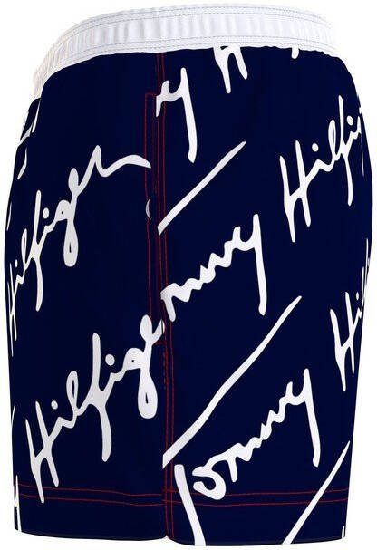 Tommy Hilfiger Swimwear Zwemshort met opvallend merkopschrift op de pijp