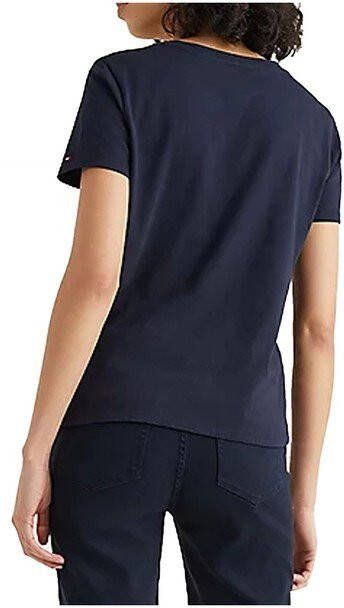 Tommy Hilfiger Shirt met ronde hals REGULAR TH CRYSTAL C NK TEE SS