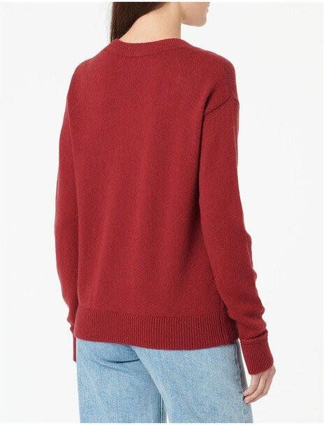 Tommy Hilfiger Ronde hals gekweek , Rood, Dames