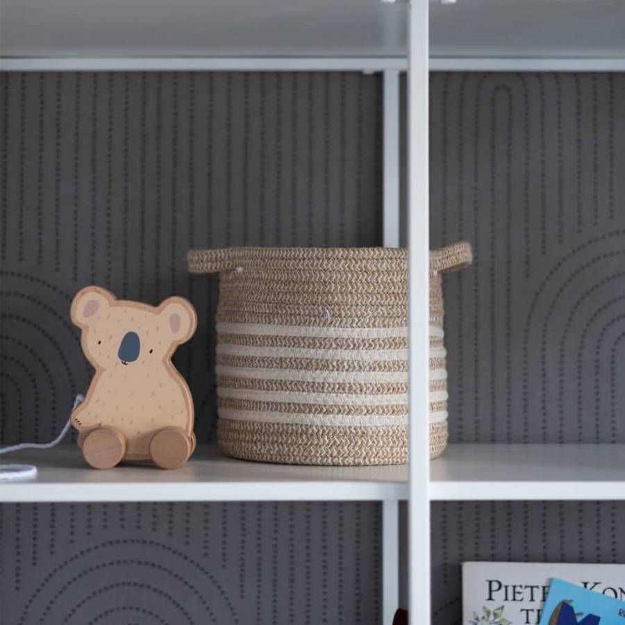 KidsDepot 2 delige Mandenset Eran katoentouw beige