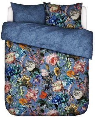 Essenza Famke Dekbedovertrek Lits jumeaux(240x200/220 Cm + 2 Slopen) Katoen Satijn Moonlight Blue