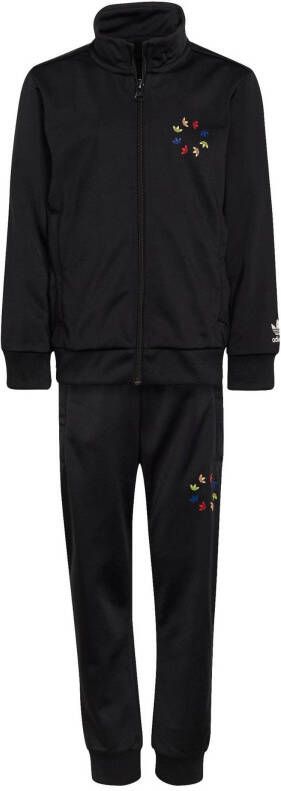 Adidas Adicolor Bold Track Suit voorschools Tracksuits Black Poly Tricot