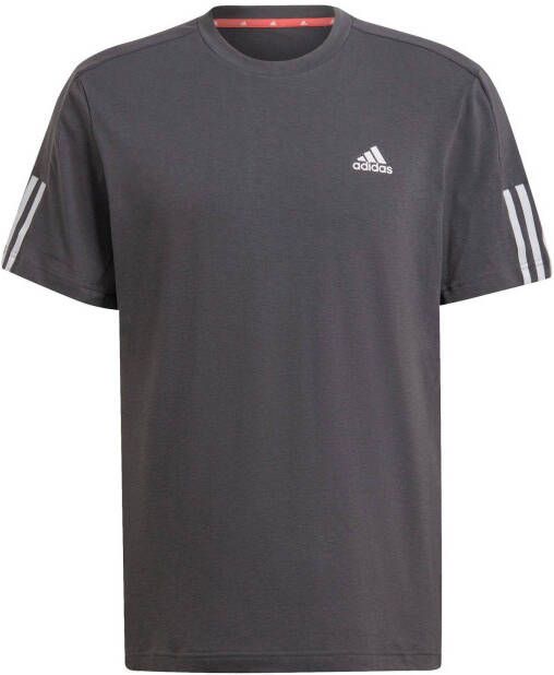 Adidas Trainings T shirt met logo en streepdetail