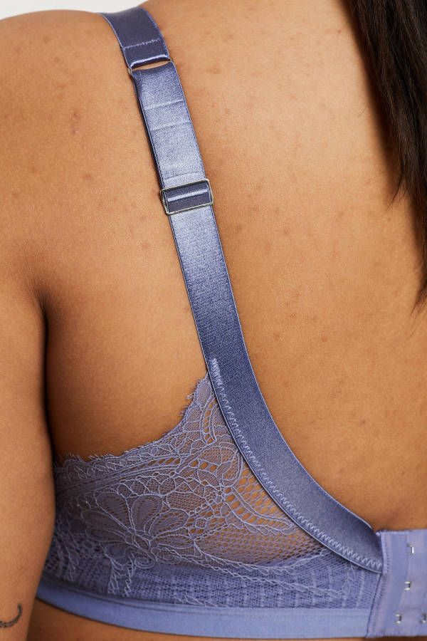 After Eden D cup & up voorgevormde beugelbh Liz blauw