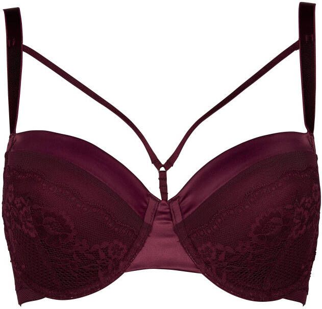 After Eden D cup & up voorgevormde beugelbh Milly donkerrood