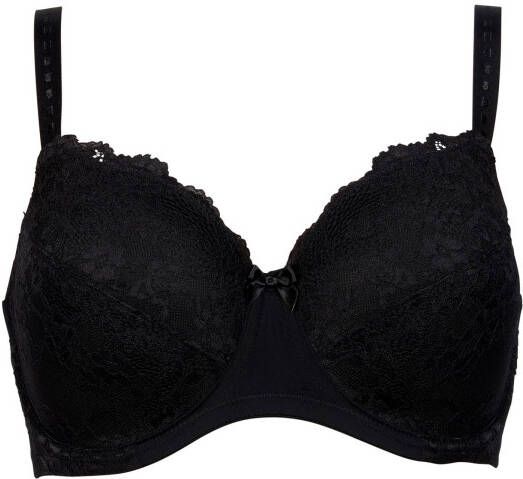 After Eden D-cup & up LOÏS ● ZWARTE KANTEN VOORGEVORMDE BEUGEL BH