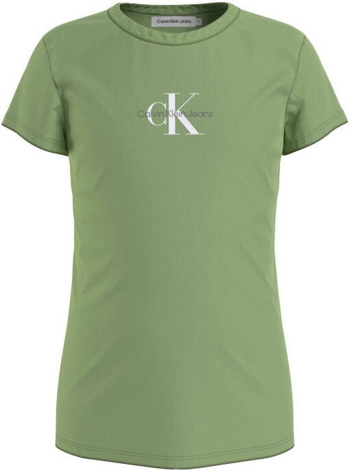 Calvin klein JEANS T shirt met logo groen