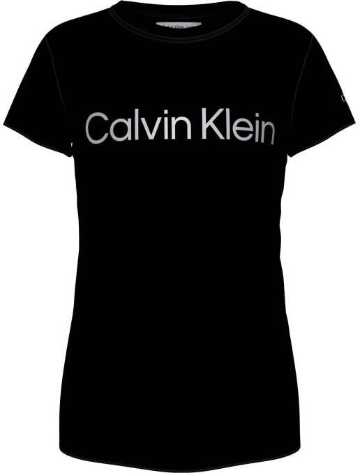 Calvin klein JEANS T shirt met logo zwart