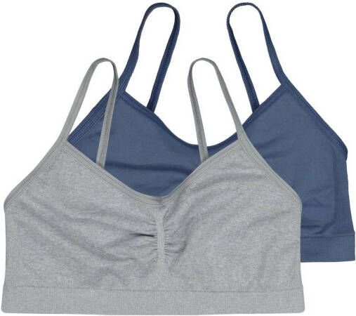 HEMA tienerbh(set van 2)blauw/grijs