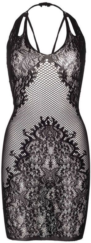 Leg Avenue kanten halterjurk zwart