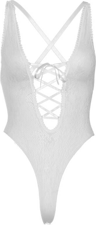 Leg Avenue kanten stringbody wit