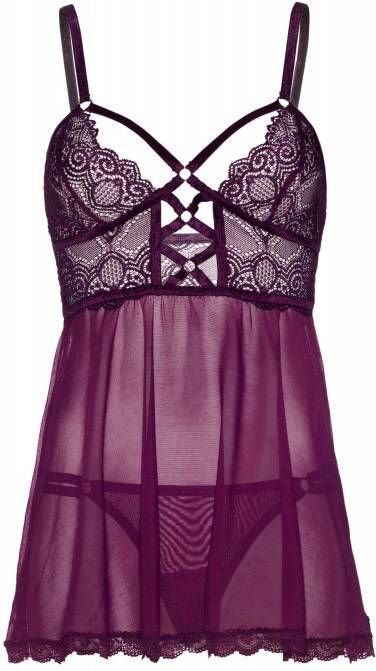 Leg Avenue slipdress met string paars